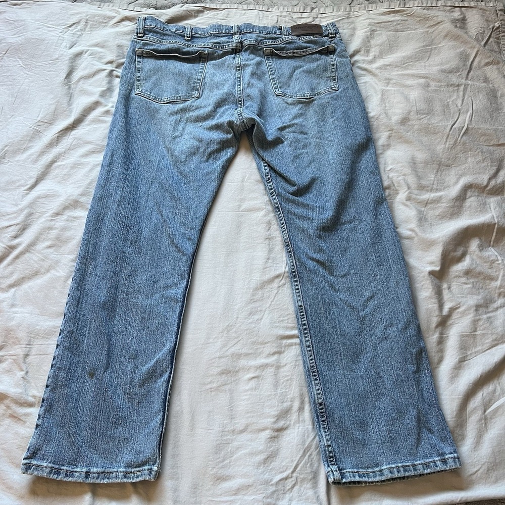 Wrangler Regular Fit Jeans Mens 40x30‎ Blue Good Straight Leg Stretch MGW25DL